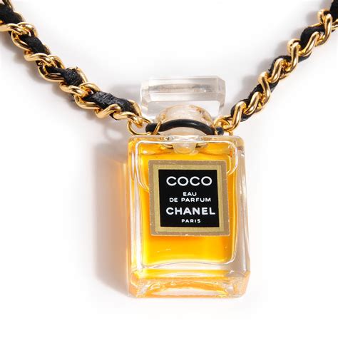 chanel perfume bottle necklace|sterling silver perfume bottle necklace.